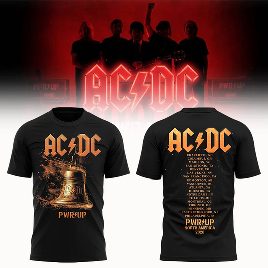 AC/DC Exclusive New York Event Shirt - POWER UP TOUR 2026 Shirt