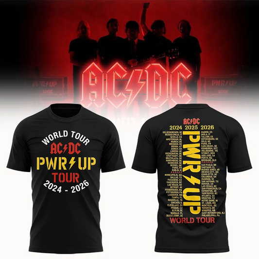 AC/DC Exclusive New York Event Shirt - POWER UP TOUR 2026 Shirt