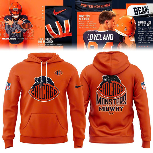 Unisex Nike Orange Chicago Bears 2026 Rivalries Hoodie
