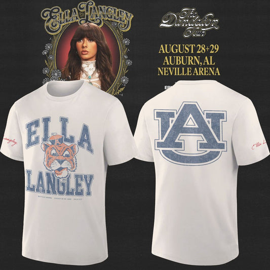 Auburn Tigers x Ella Langley – The Dandelion Tour 2026 Neville Arena Tee