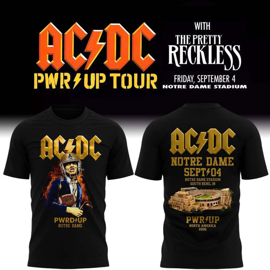 AC/DC PWR UP Tour – Notre Dame 2026 T-Shirt