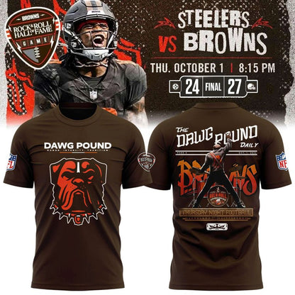 Cleveland Browns Rock & Roll Hall of Fame Game 2026 Dawg Pound SHirt