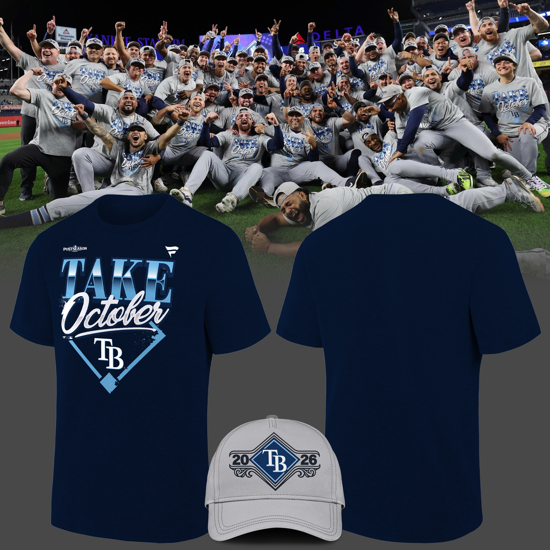 Tampa Bay Rays 2026 MLB Division Series Champions Distressed Locker Room Take October T-Shirt