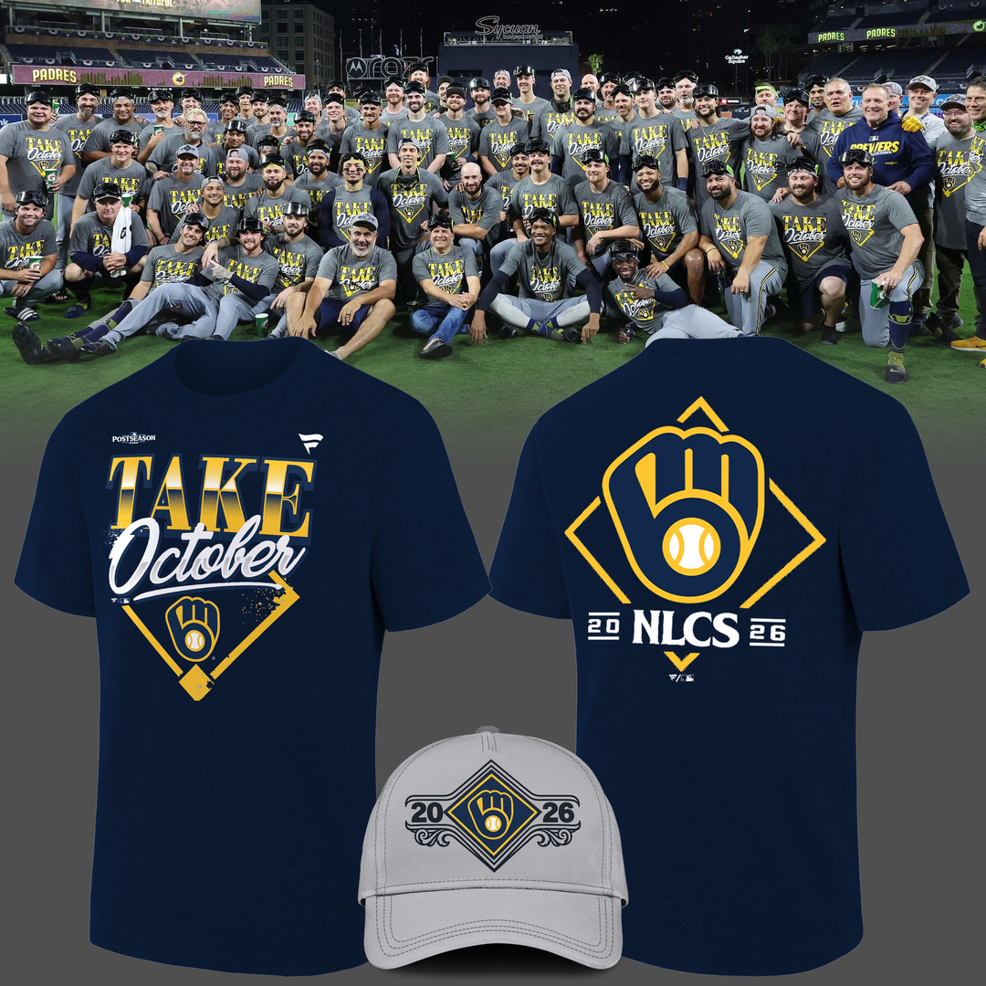 Milwaukee Brewers 2026 MLB Division Series Champions Distressed Locker Room Take October T-Shirt
