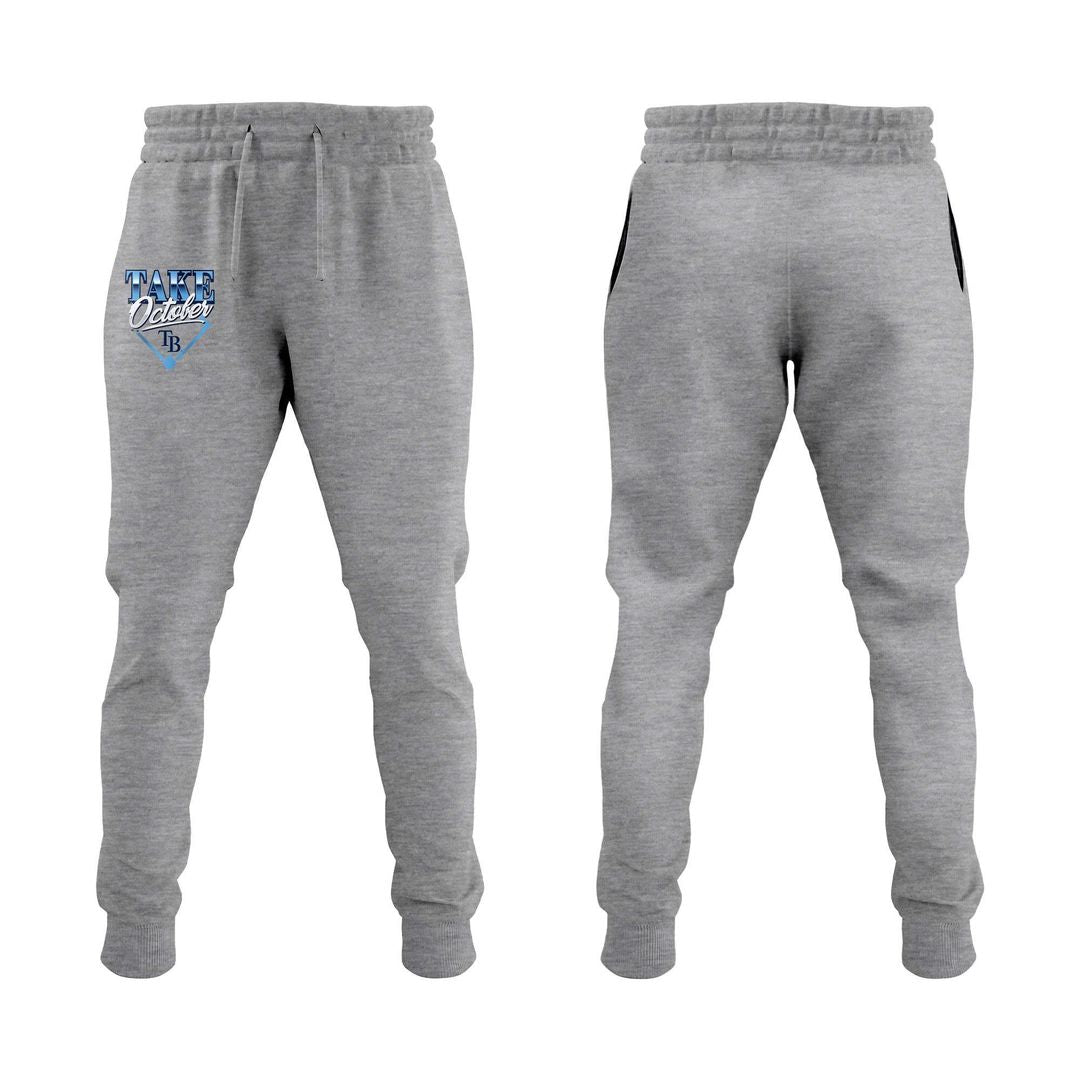 Tampa Bay Rays Gray 2026 MLB Division Series Champions Distressed Locker Room Take October Hoodie