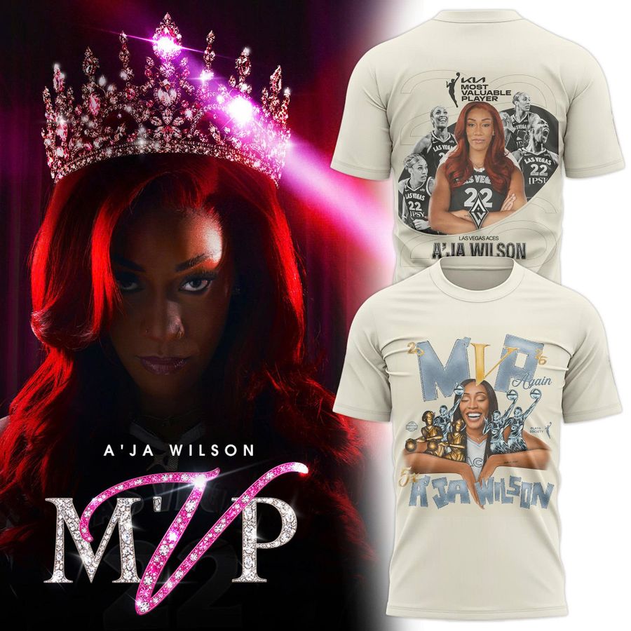Limited edition A’ja Wilson 5X M'VP T-Shirt