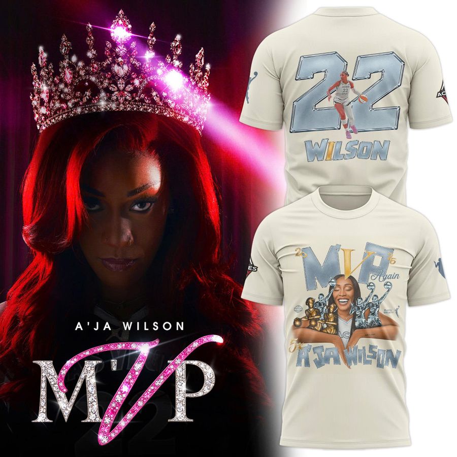 Limited edition A’ja Wilson 5X M'VP T-Shirt