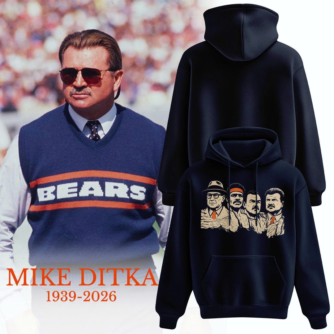 Chicago Bears - Coach Mike Ditka - Paying Tribute to Da Coach Hoodie