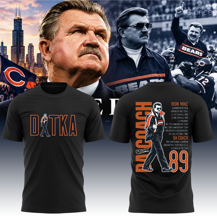 Coach Mike Ditka Chicago Bears - Remembering a Legend - Paying Tribute to Da Coach T-Shirt