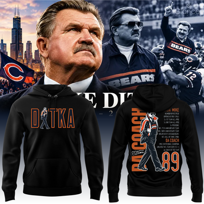 Chicago Bears - Coach Mike Ditka - Paying Tribute to Da Coach Hoodie