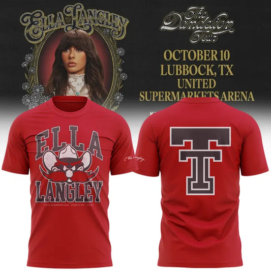 Texas Tech Red Raiders x Ella Langley-The Dandelion Tour 2026 Shirt