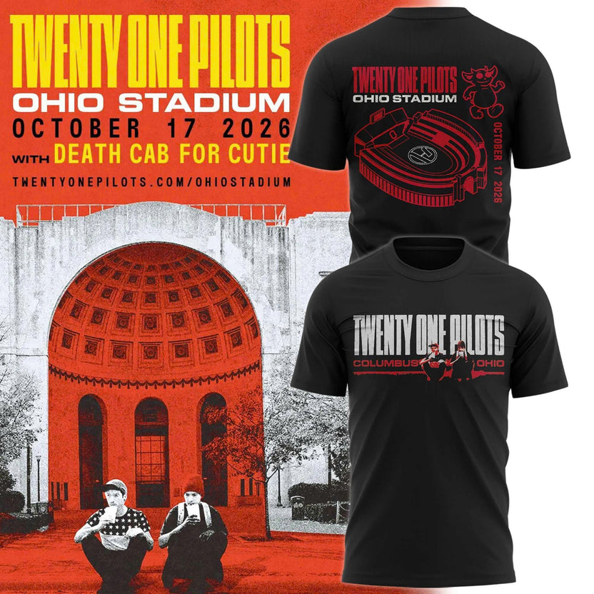 Ohio State Buckeyes Special 2026 Twenty One Pilots Live At Ohio Stadium T-Shirt