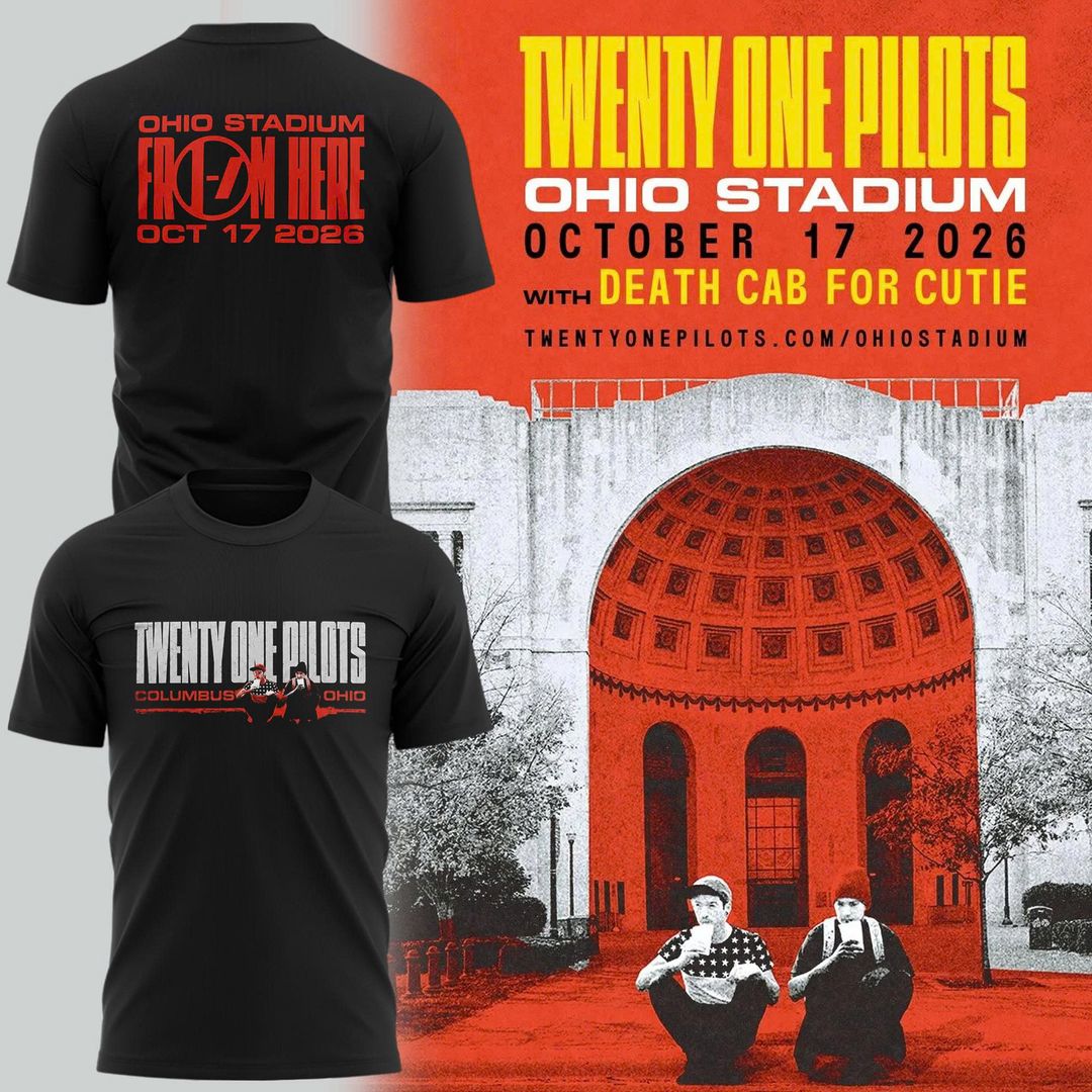 Ohio State Buckeyes Special 2026 Twenty One Pilots Live At Ohio Stadium T-Shirt