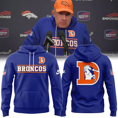 Royal Denver Broncos Standard Issue Replay Officials Alternate Dri-FIT Hoodie