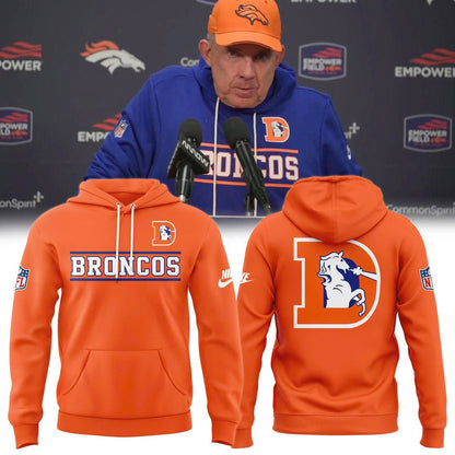 Orange Denver Broncos Standard Issue Replay Officials Alternate Dri-FIT Hoodie