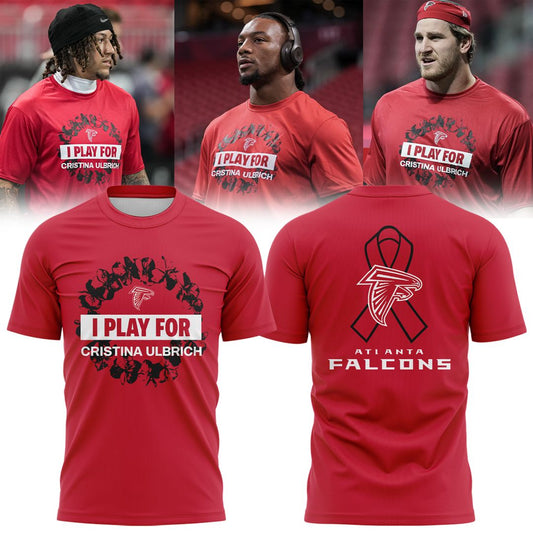 Atlanta Falcons "I PLAY FOR CRISTINA ULBRICH” T-shirt