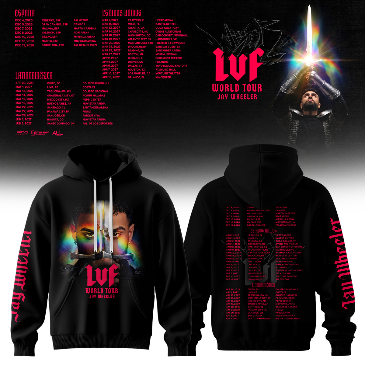 Jay W – La Voz Favorita World Tour Limited Edition Hoodie