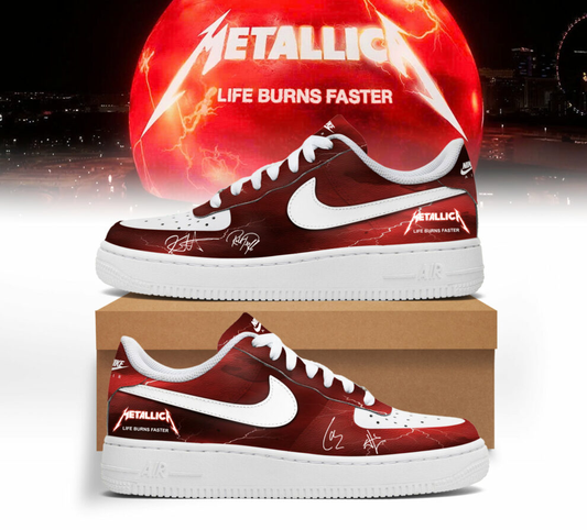 MTLC Life Burns Faster Sphere Las Vegas Concert Black Hoodie Limited Edition AF1 Sneakers