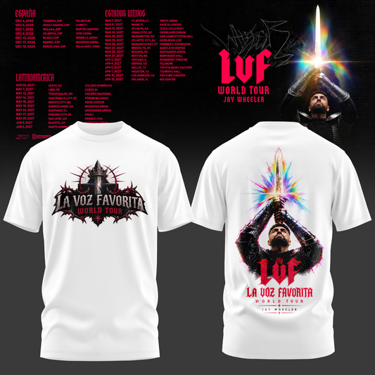 Jay W – La Voz Favorita World Tour TShirt