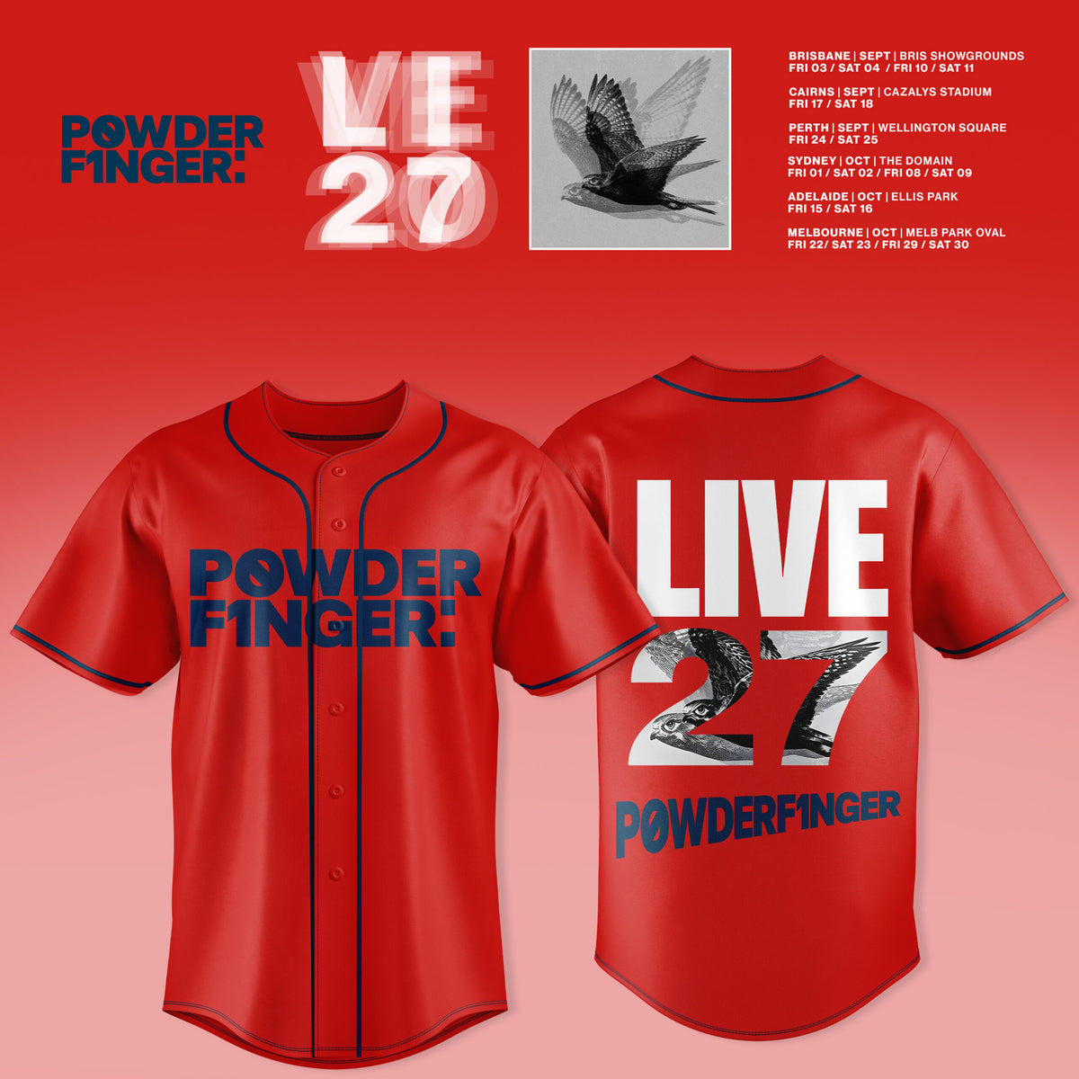 Powderfinger – Live Australia 2027 Jersey