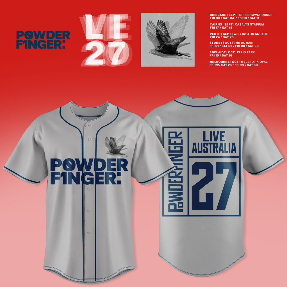 Powderfinger – Live Australia 2027 Jersey