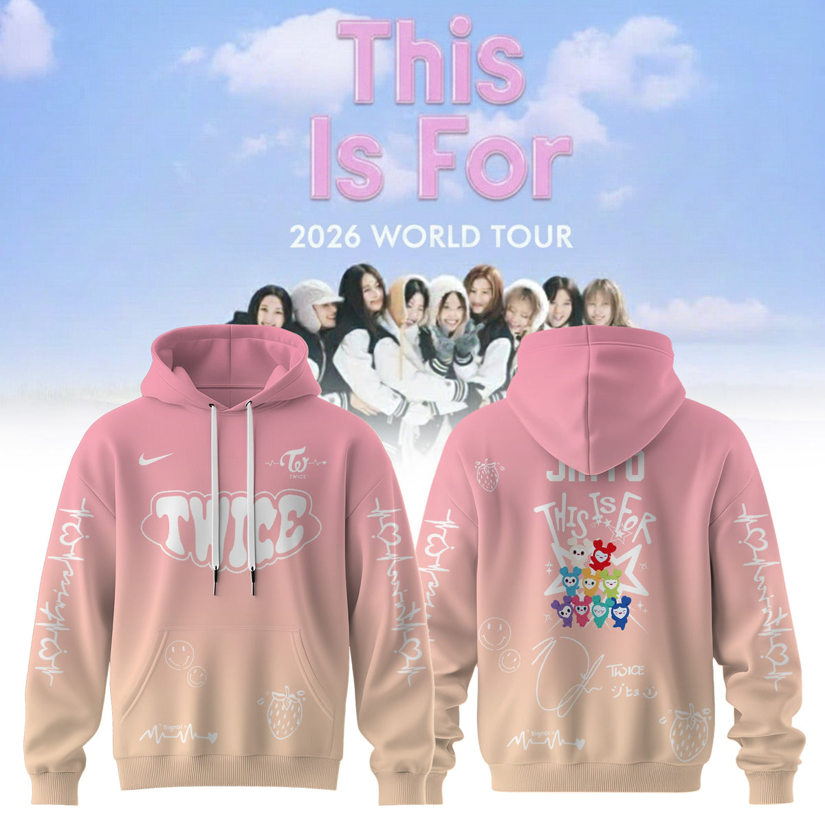 TWICE 2026 WORLD TOUR ” THIS IS FOR� Hoodie Drop!