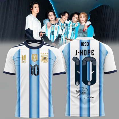 Argentina National Football Club x BTS WORLD TOUR ‘ARIRANG’ Limited Edition Signature – Shirt