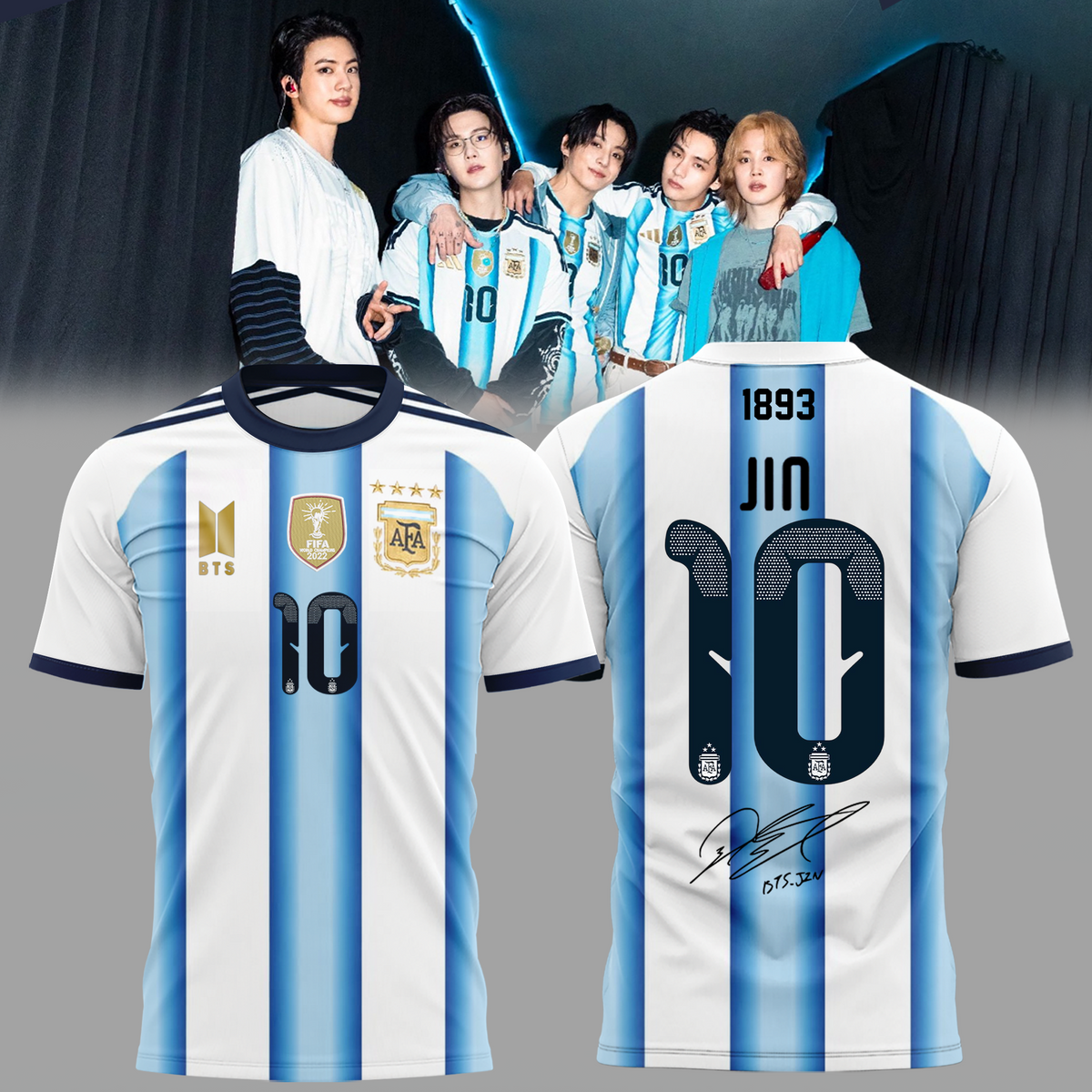 Argentina National Football Club x BTS WORLD TOUR ‘ARIRANG’ Limited Edition Signature – Shirt
