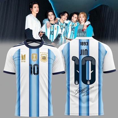 Argentina National Football Club x BTS WORLD TOUR ‘ARIRANG’ Limited Edition Signature – Shirt