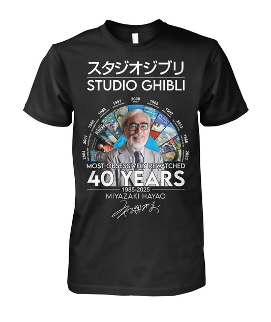 Limited Edition Studio Ghibli 40th Anniversary 1985-2025 Shirt