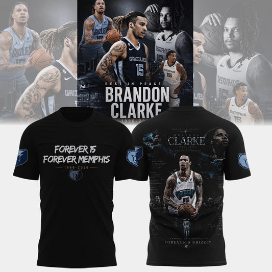 In Memory of Brandon Clarke, Forever 15 Shirt