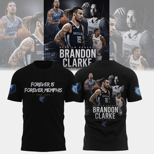 In Memory of Brandon Clarke, Forever 15 Shirt