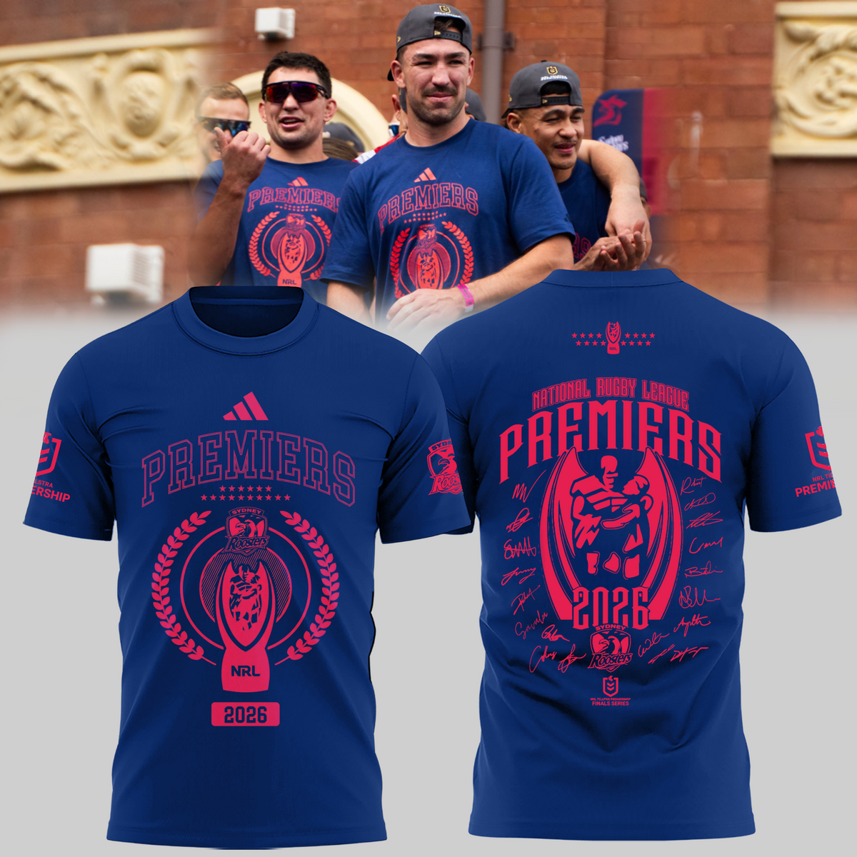 Limited Edition Sydney Roosters NRL Premiers 2026 Shirt