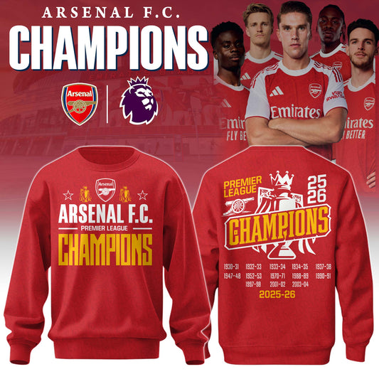 Arsenal Premier League Champions 25/26 Sweatshirt Limited Edition