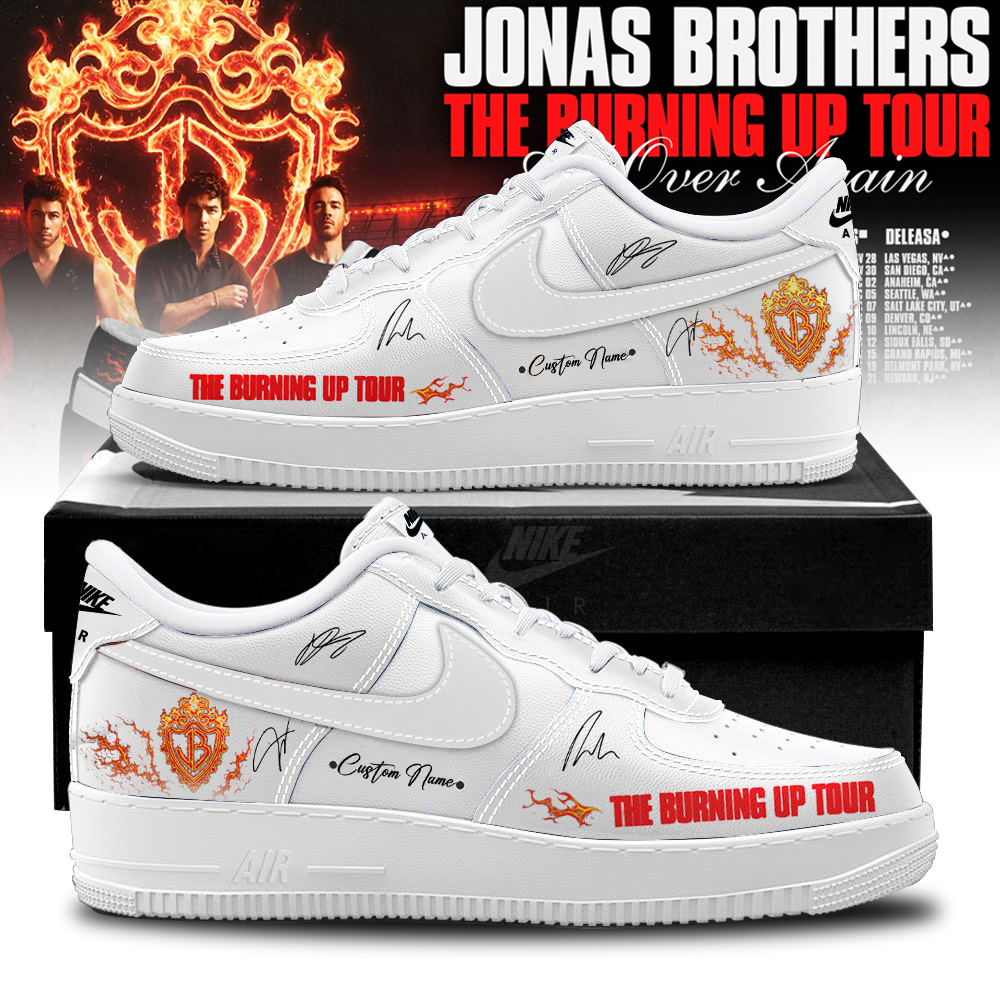 Jonas Brothers “The Burning Up Tour All Over Again 2026” – Limited Edition AF1 Sneakers