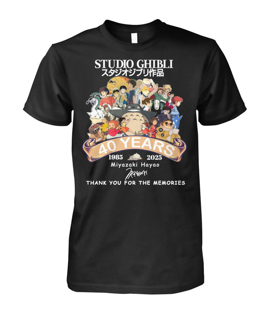 Limited Edition Studio Ghibli 40th Anniversary 1985-2025 Shirt