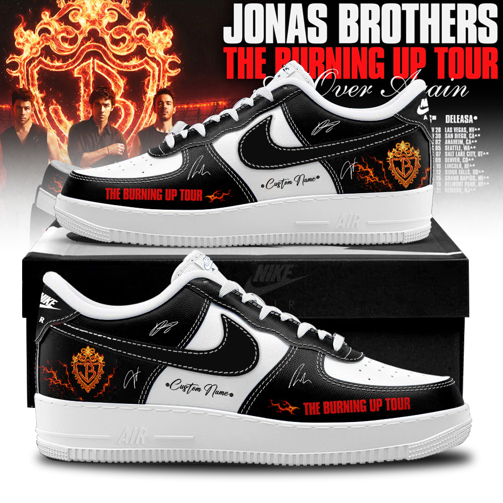 Jonas Brothers “The Burning Up Tour All Over Again 2026” – Limited Edition AF1 Sneakers