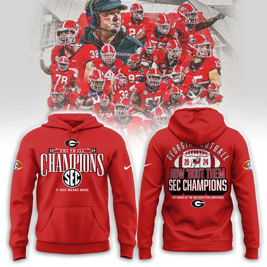 Georgia Bulldogs SEC Football Conference Champions Locker Room Hoodie