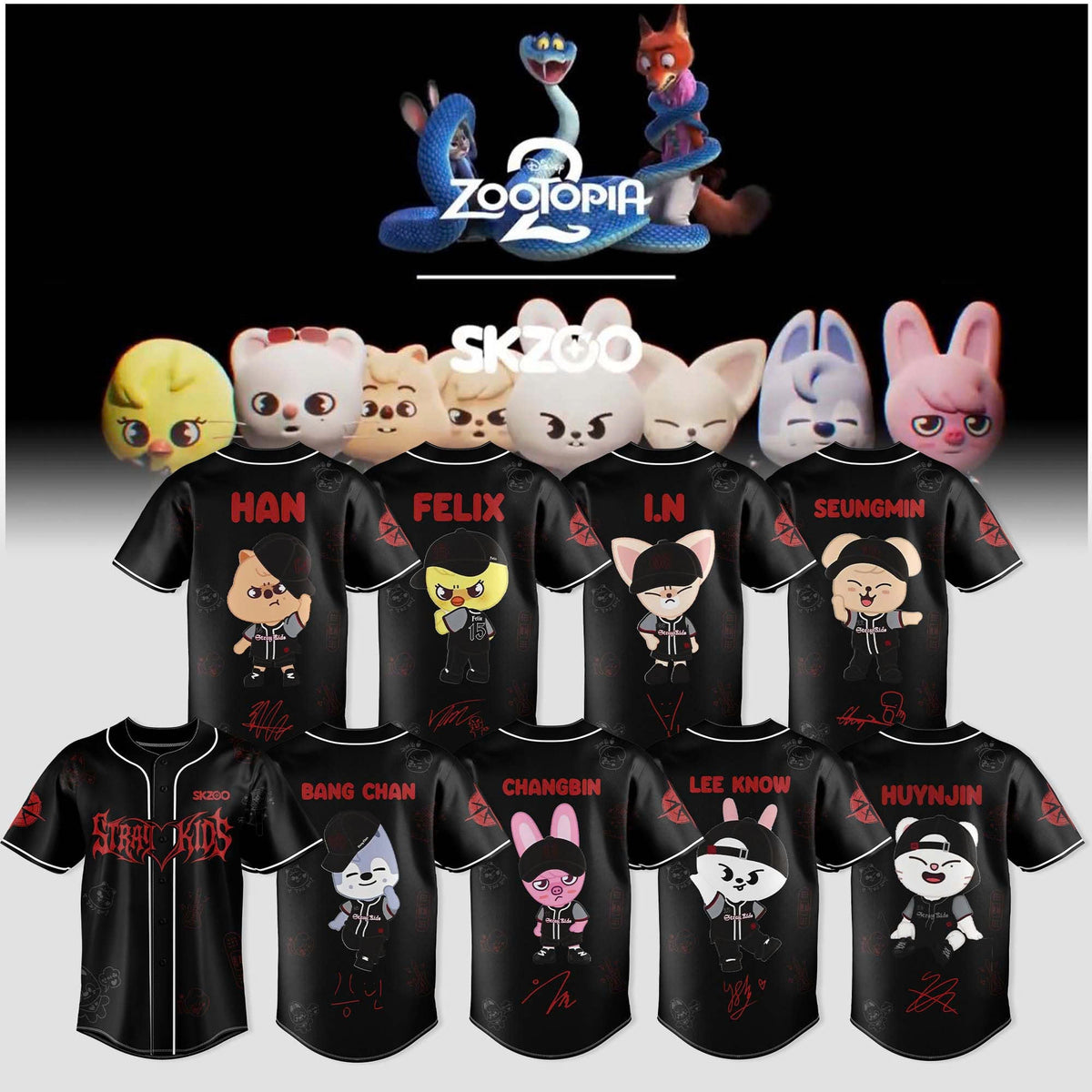 SKZOO x Zootopia 2 Collection “ Jersey