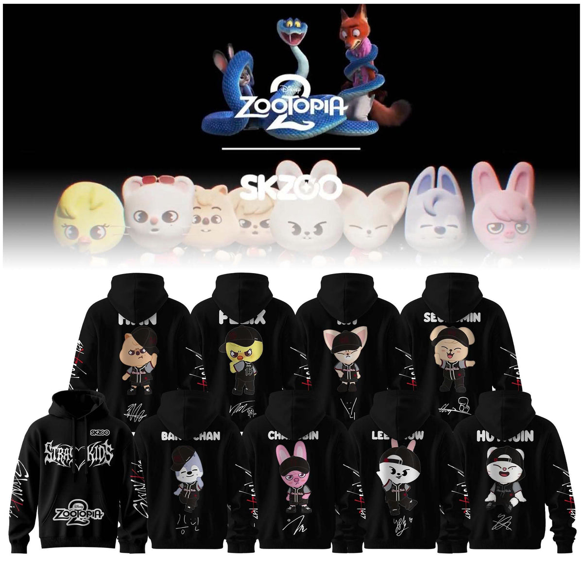 SKZOO x Zootopia 2 Collection “ Hoodie