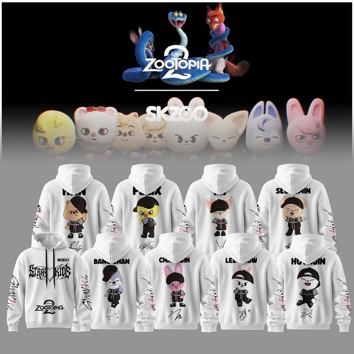 SKZOO x Zootopia 2 Collection “ Hoodie