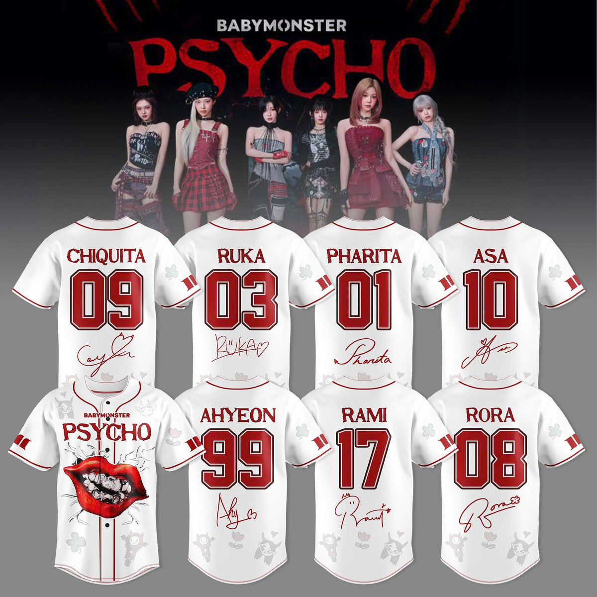 BABYMONSTER : PSYCHO [ WE GO UP] Album 2025 Limited “ Jersey