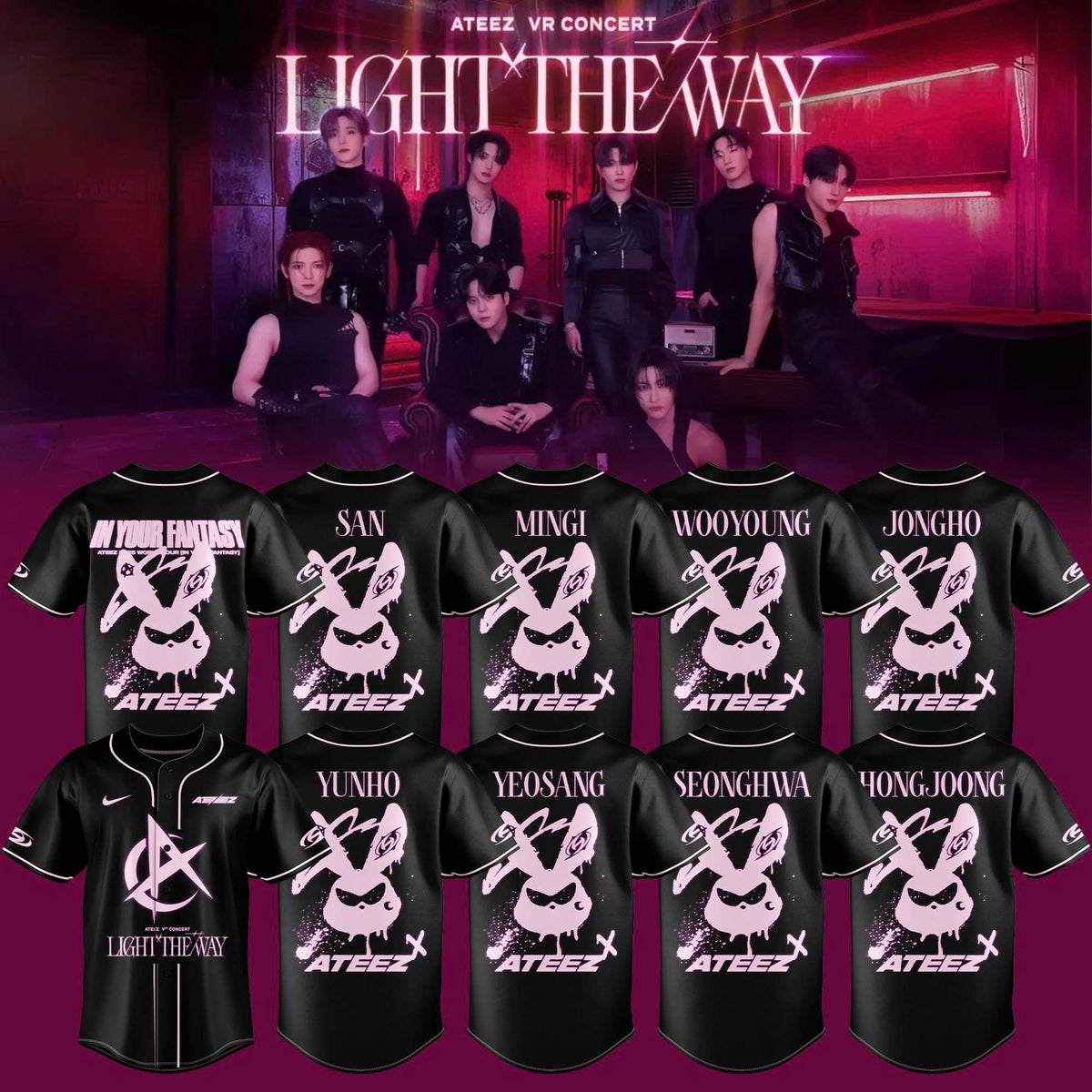 Ateez VR Concert Light The Way “ Limited Jersey