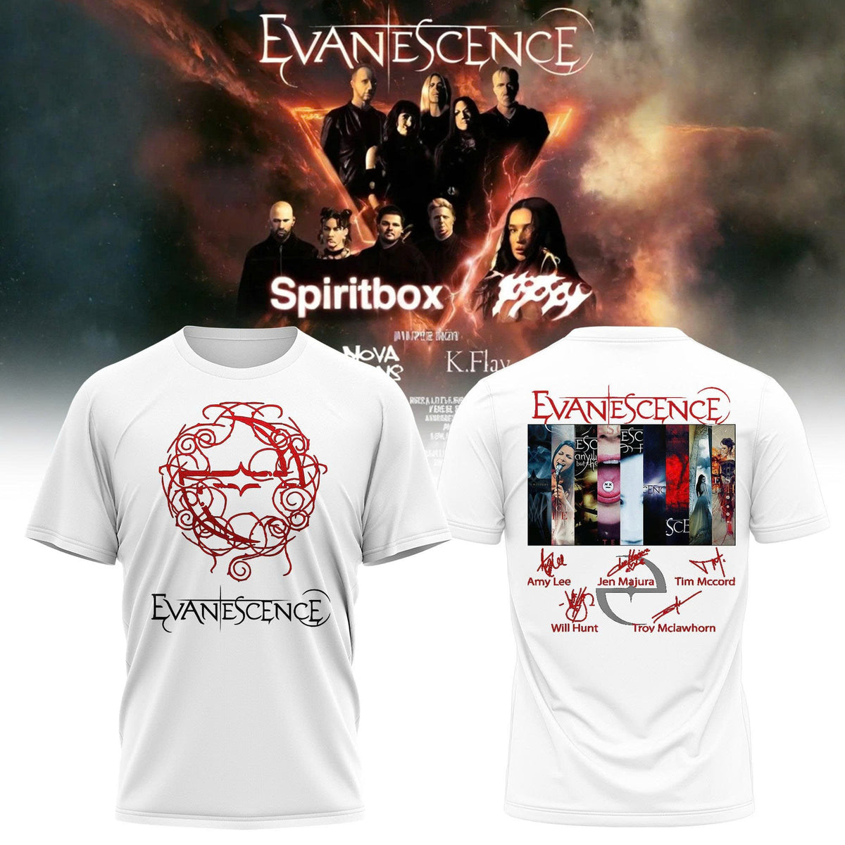 EVANESCENCE US & UK 2026 WORLD TOUR Collection