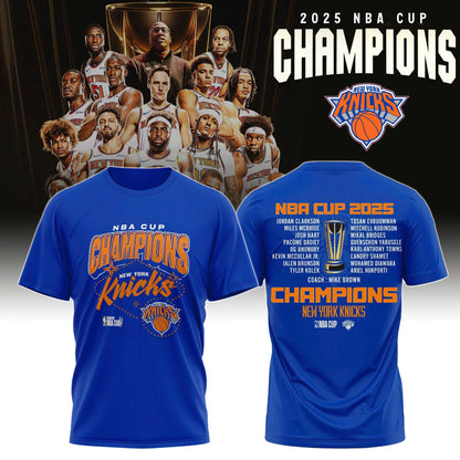 New York Knicks 2025 NBA Cup Champions T-Shirt Limited Edition 2