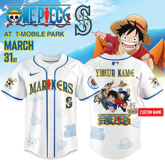 Seattle Mariners x One Piece Night 2026 Limited Edition Jersey