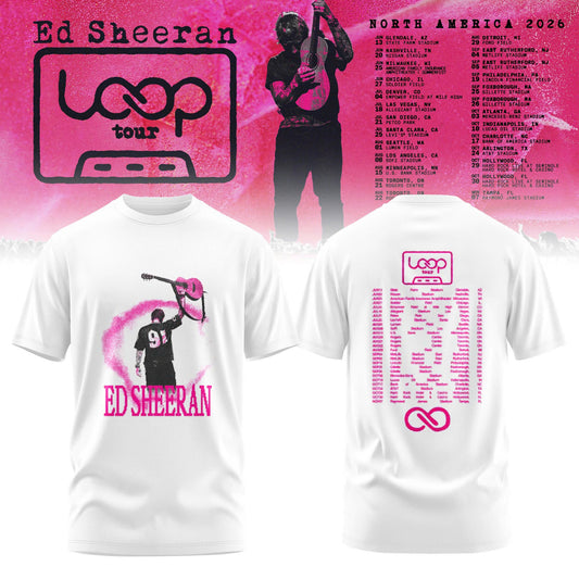 Ed Sheeran Loop Tour North America 2026 Limited Edition T-Shirt