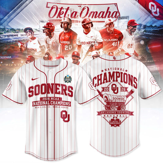 Oklahoma Sooners 2026 NCAA Baseball National Champions Jersey