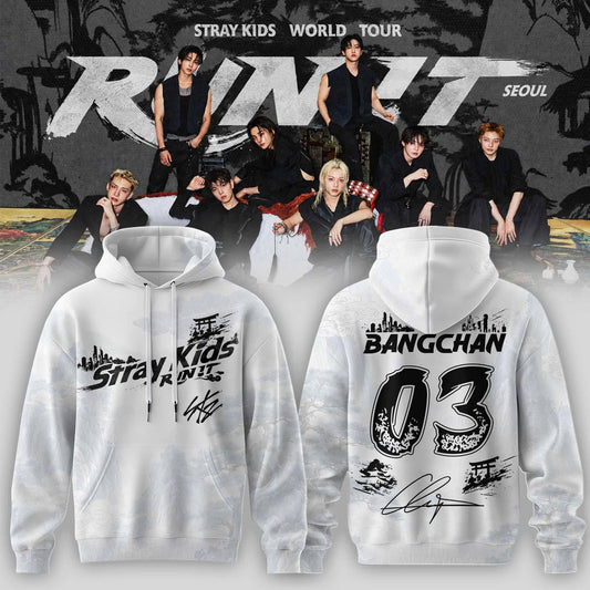 STRAY KIDS – RUN IT WORLD TOUR 2026 Edition Hoodie (Bang Chan)