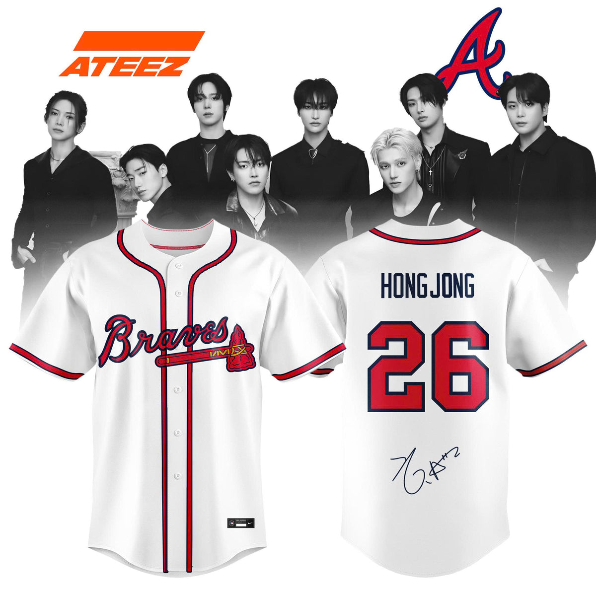 Atlanta Braves x ATEEZ 2026 Limited Edition Jersey
